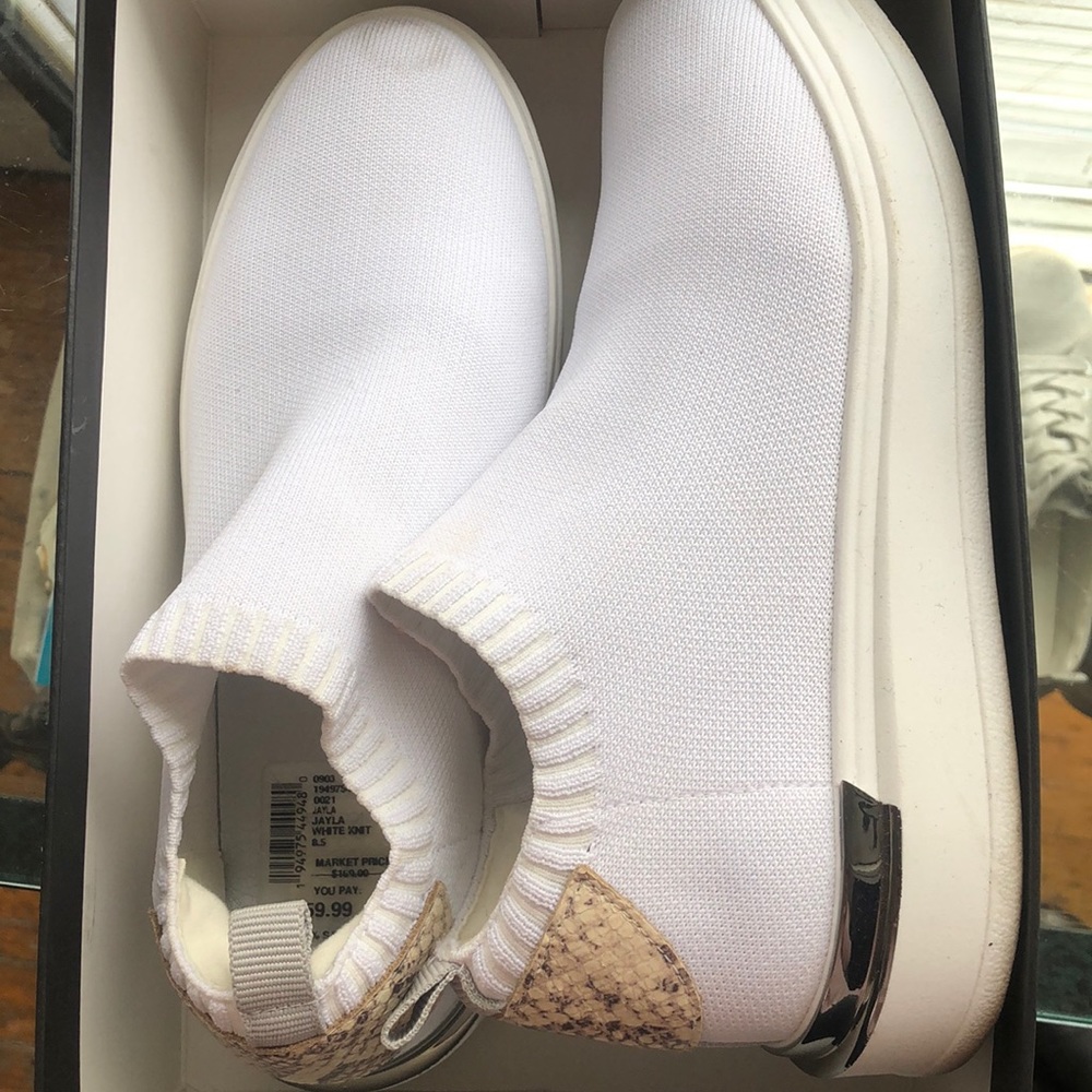 White sneakers